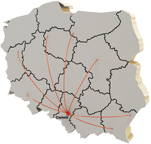 mapa producenta opakowań śląsk
